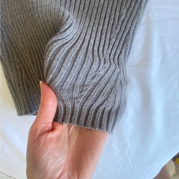 Zara Stone Grey Knit Tube Corset Bustier Crop Sweetheart Top Minimal Size S NWT - Picture 16 of 16